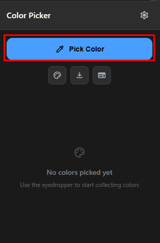 Picking a colour with CYC Colour Picker